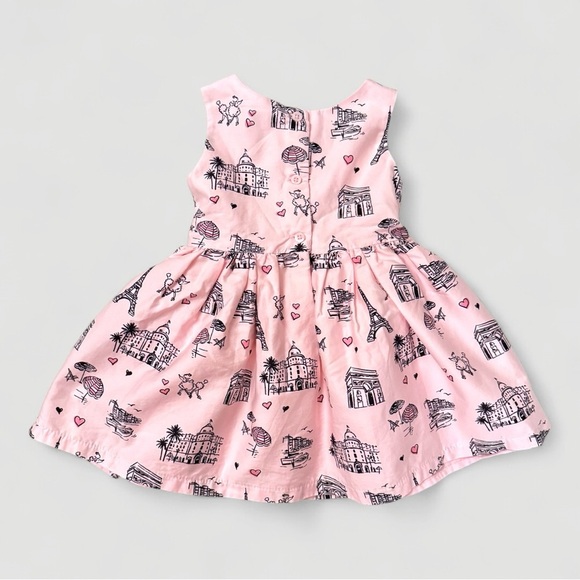 The Children’s Place Pink Paris-Themed Party Dress | 12–18M | NWOT - Picture 2 of 7
